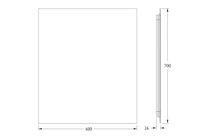 Второе фото. Зеркало с LED-подсветкой DEFESTO Glow