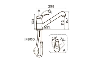 Второе фото. Смеситель OMOIKIRI Tateyama-S-WH