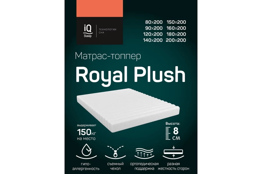 Топпер с чехлом IQ SLEEP Royal Plush (изображение №3)