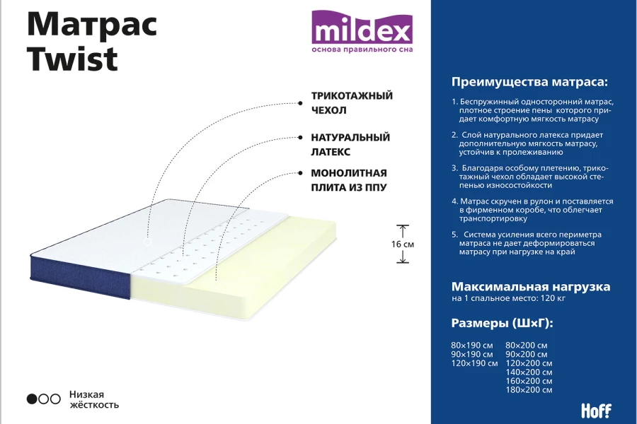 Матрас MILDEX Mildex Twist (изображение №2)