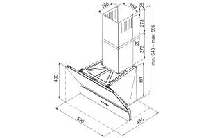 Второе фото. Вытяжка KRONAsteel Saturn 600 dn