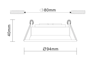 Второе фото. Светильник встраиваемый ST208