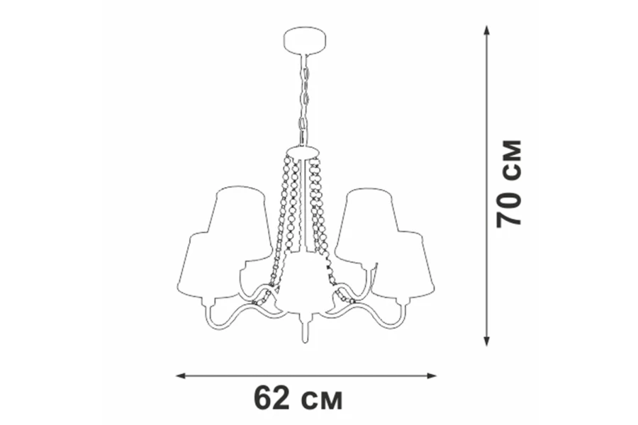 Люстра V1848-8/5 (изображение №5)