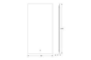 Второе фото. Зеркало с LED-подсветкой DEFESTO Glow