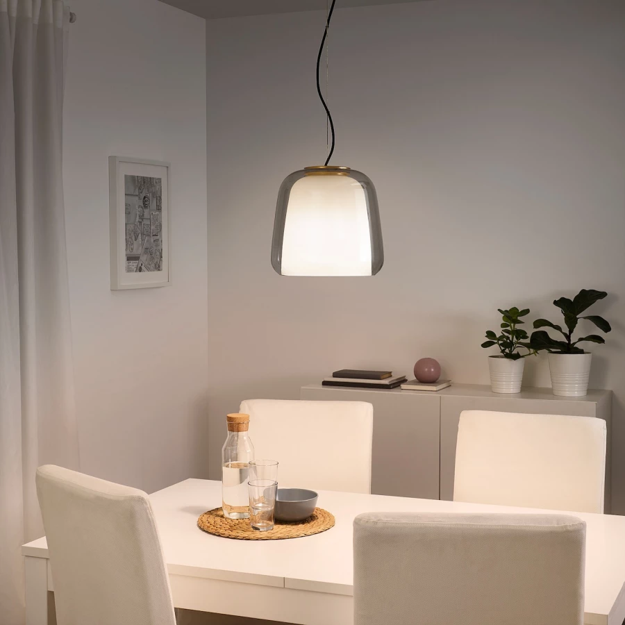 Подвесной светильник - EVEDAL IKEA/ЭВЕДАЛЬ ИКЕА, 28 см, белый (изображение №2)