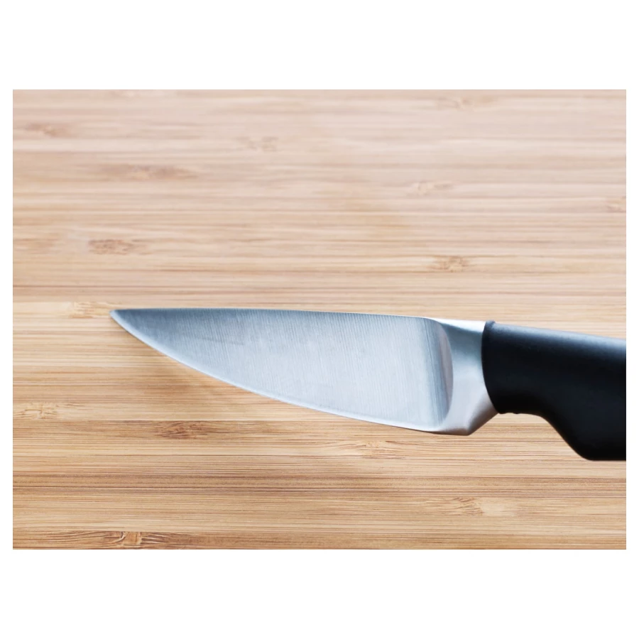 Нож для овощей - IKEA VÖRDA/VORDA, 20см, черный/серебристый, ВОРДА ИКЕА (изображение №4)