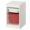 Шкаф с ящиком IKEA TROFAST/ТРУФАСТ ИКЕА, 34х44х56 см, белый/красный