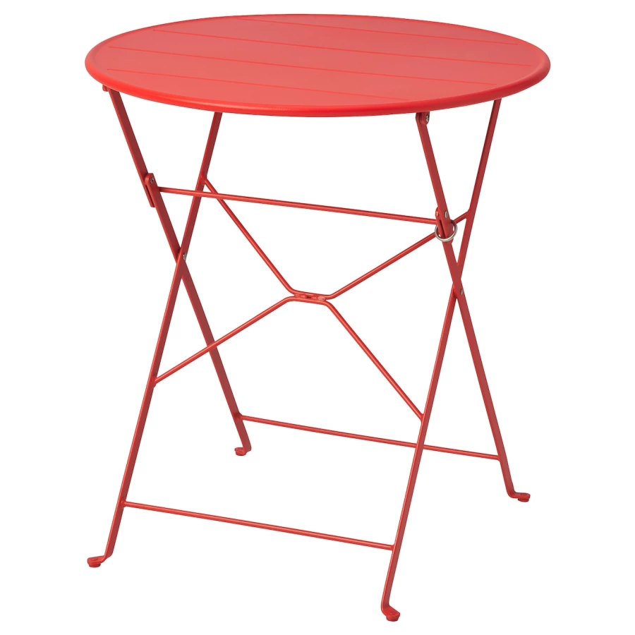 Стол садовый - IKEA SUNDSÖ, 71x65см, красный, СУНДСЁ ИКЕА (изображение №1)