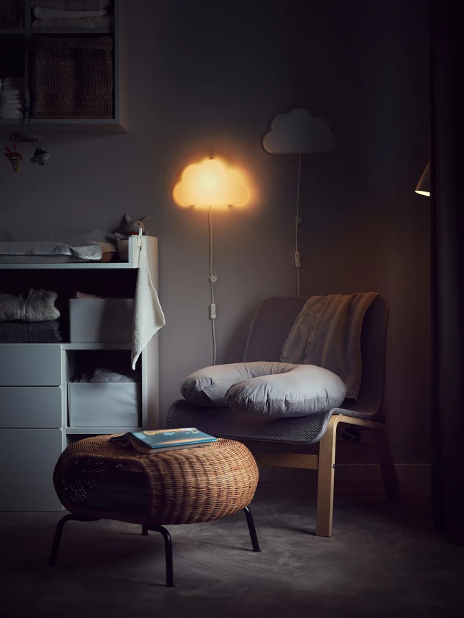 Кресло - IKEA NOLMYRA, 75x75x64см, светло-серый, НОЛЬМИРА ИКЕА (изображение №3)
