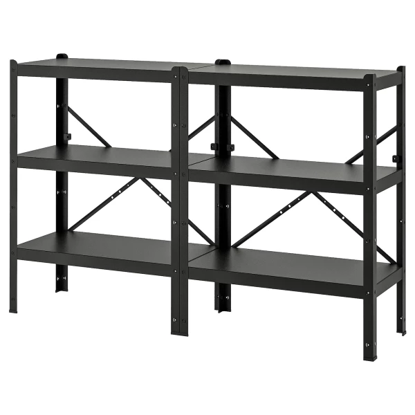 Стеллаж - IKEA BROR, 170х40х110 см, черный, БРУР ИКЕА