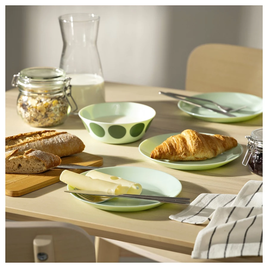 Чаша- IKEA OFTAST/ ОФТАСТ ИКЕА, 15 см, светло-зелёный (изображение №4)