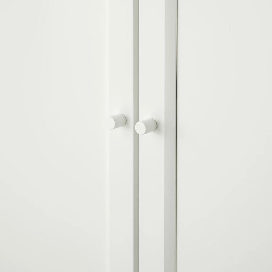 Книжный шкаф с дверцей - BILLY/OXBERG IKEA/БИЛЛИ/ОКСБЕРГ ИКЕА, 30х80х106 см, белый (изображение №2)