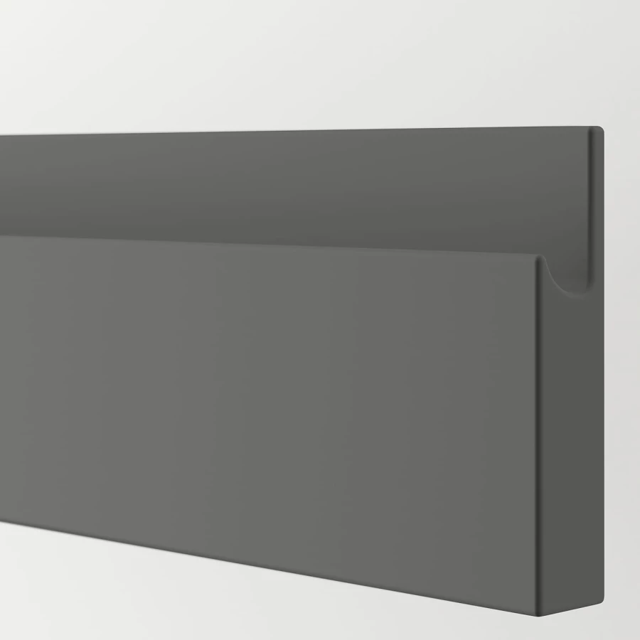 Фасад ящика, 2 шт. - IKEA VOXTORP, 10х80 см, темно-серый, ВОКСТОРП ИКЕА (изображение №2)