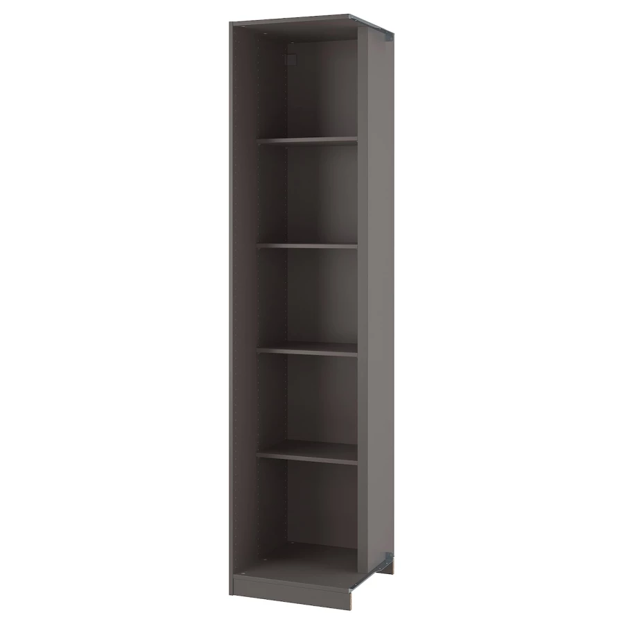 Дополнительный угловой шкаф с 4 полками - PAX  IKEA/ ПАКС ИКЕА,53x58x236 см, коричневый (изображение №1)