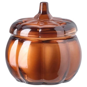 Ароматическая свеча IKEA HÖSTAGILLE/ХЁСТАГИЛЛЕ ИКЕА, пряная тыква, коричневый