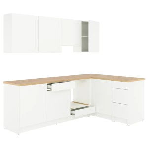 Комбинация кухонная угловая - KNOXHULT IKEA/ КНОКСХУЛЬТ ИКЕА, белый/под беленный дуб