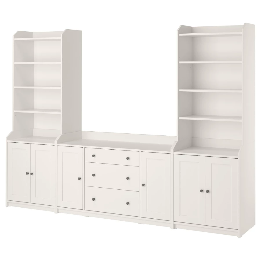 Шкаф - HAUGA IKEA/ХАУГА ИКЕА, 46х279х199 см, белый (изображение №1)