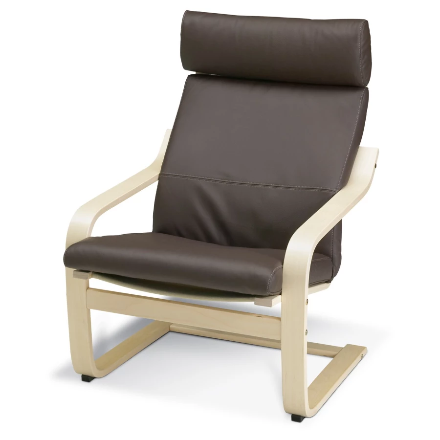 Подушка на кресло - POÄNG /POANG IKEA /  ПОЭНГ ИКЕА,  137х56 см, коричневый (изображение №2)