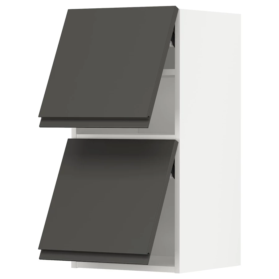 Навесной шкаф - METOD IKEA/ МЕТОД ИКЕА, 40х80 см, черный/коричневый (изображение №1)