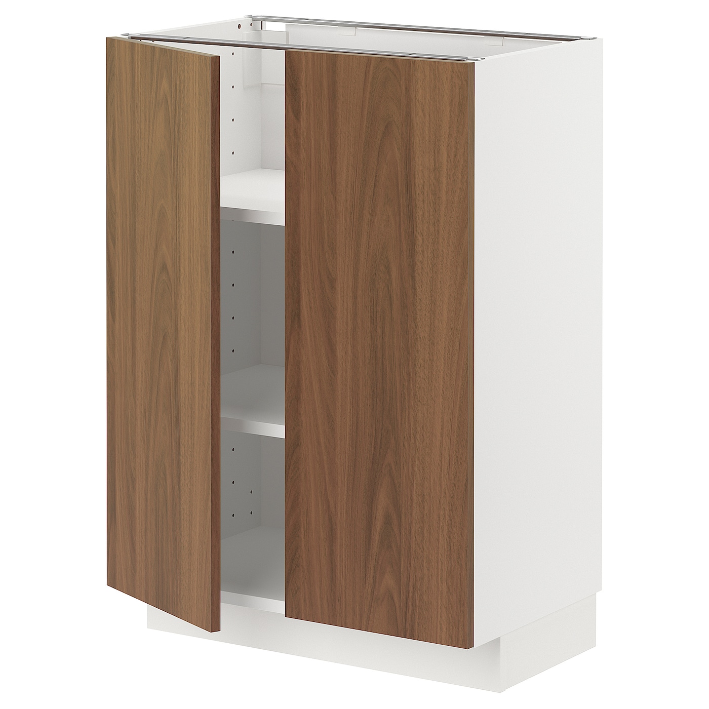Напольный шкаф - METOD IKEA/ МЕТОД ИКЕА,  60х37  см, белый/коричневый