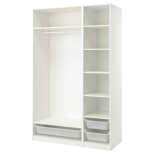 Гардероб - IKEA PAX, 150x58x236 см, белый ПАКС ИКЕА