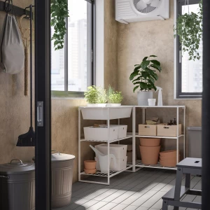 Второе фото. Боковая часть - IKEA JOSTEIN, белый, 90x40x2см, ЙОСТЕЙН ИКЕА