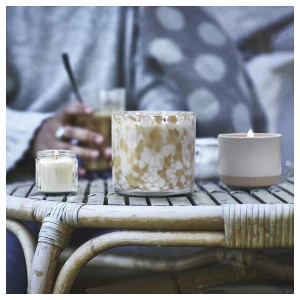 Второе фото. JÄMLIK Ароматическая свеча/керамический контейнер ИКЕА