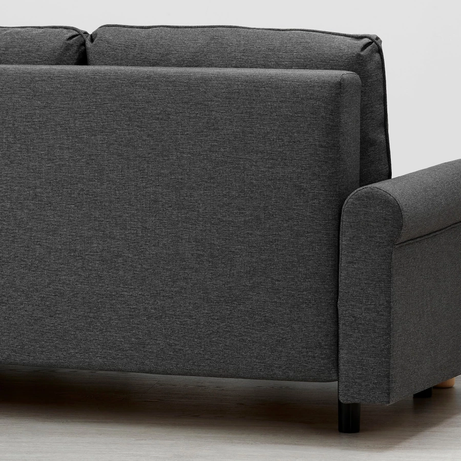 3-местный диван-кровать - IKEA GRUNNARP, 92x236см, черный, ГРУННАРП ИКЕА (изображение №7)