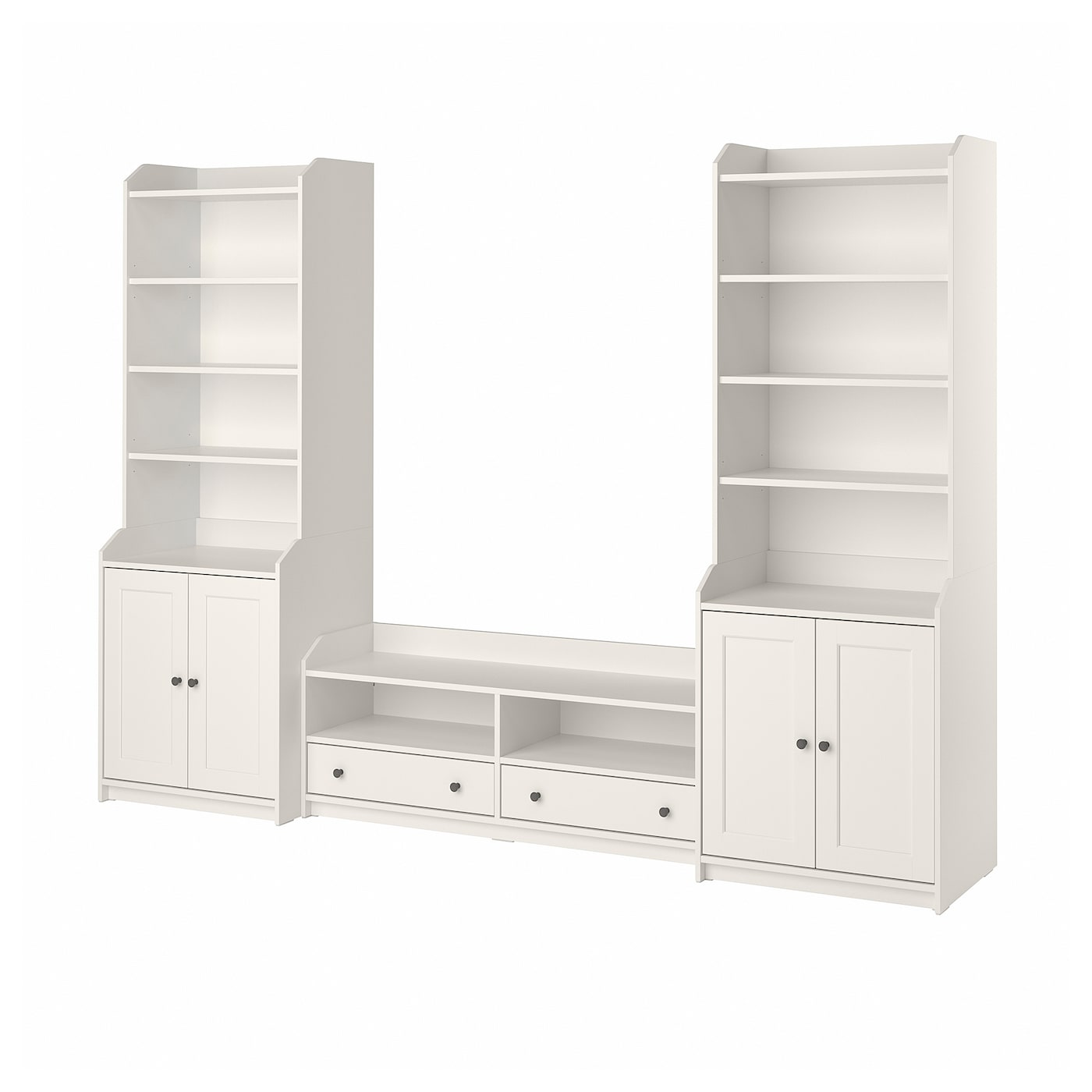 Шкаф для ТВ - IKEA HAUGA, 199x46x277см, белый, ХАУГА ИКЕА