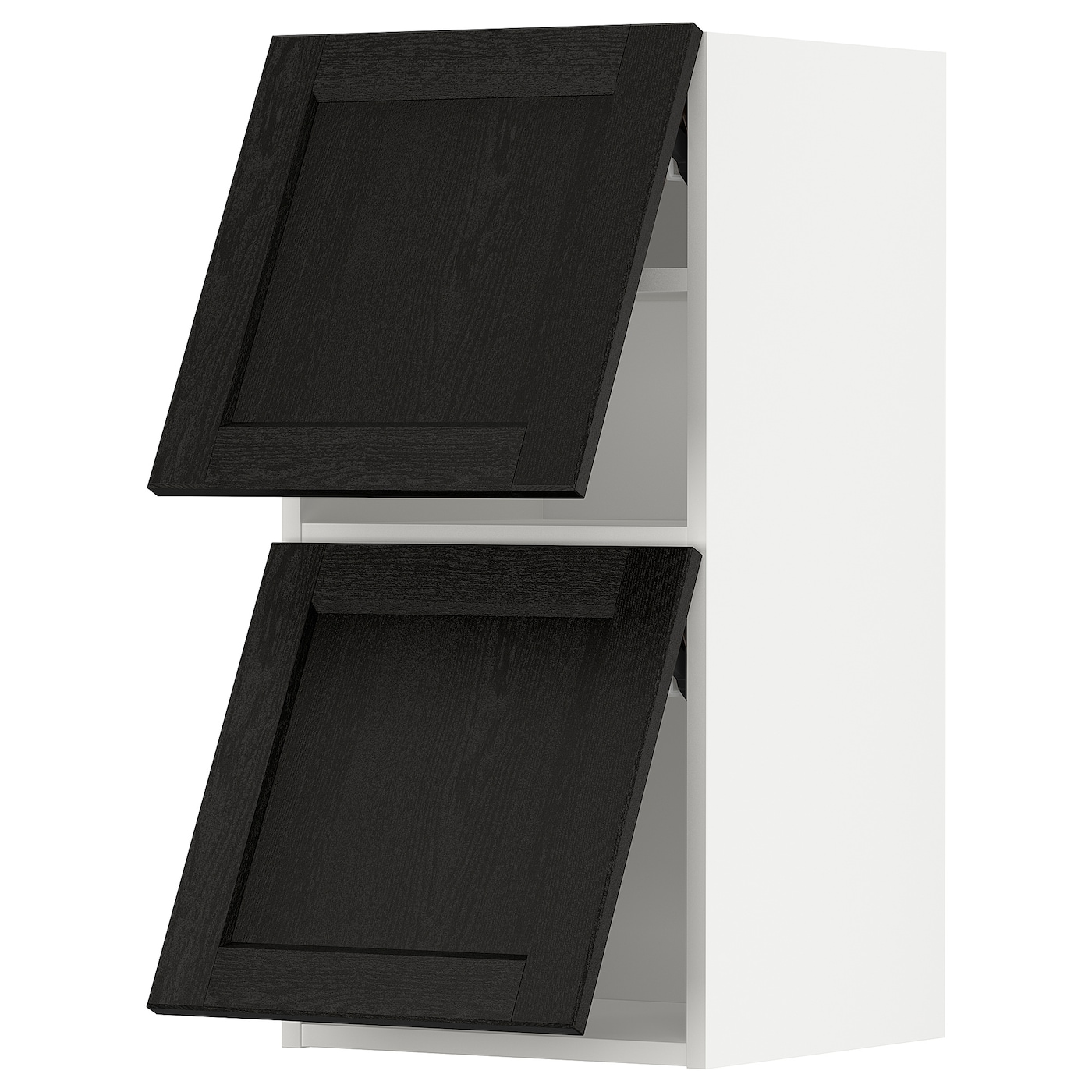 Навесной шкаф - METOD IKEA/ МЕТОД ИКЕА, 40х80 см, белый/черный
