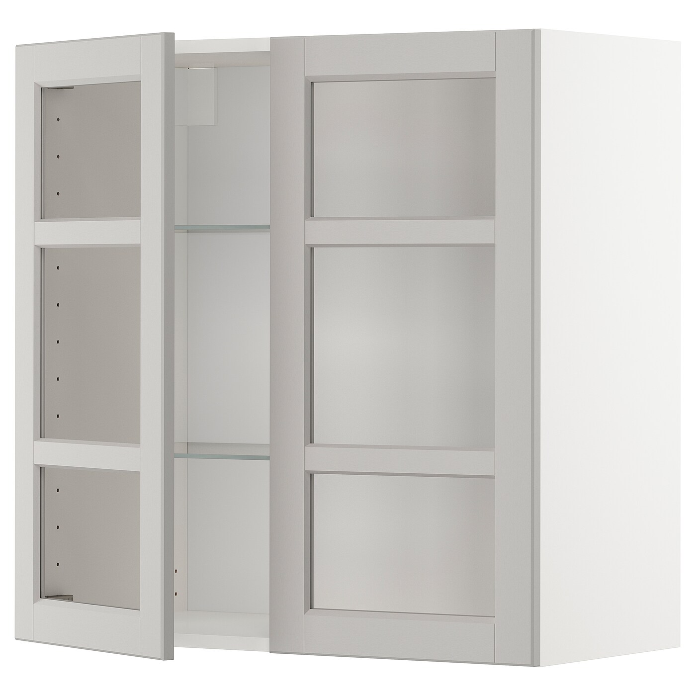 Шкаф  - METOD  IKEA/  МЕТОД ИКЕА, 80х80 см, белый/серый