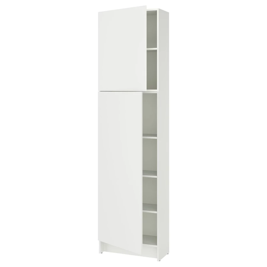 Высокий напольный шкаф - IKEA KNOXHULT/ИКЕА КНОКСХУЛЬТ, 228 см х 60 см х 31 см, белый (изображение №1)