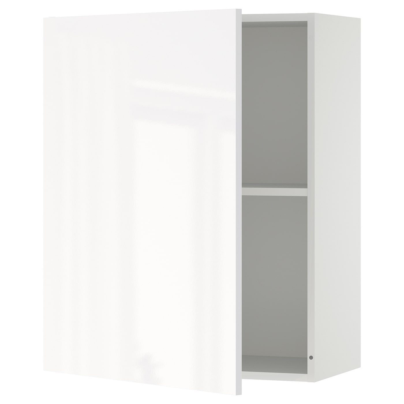 Навесной шкаф с дверцами - IKEA KNOXHULT/КНОКХУЛЬТ ИКЕА, 75х31х60 см, белый глянцевый