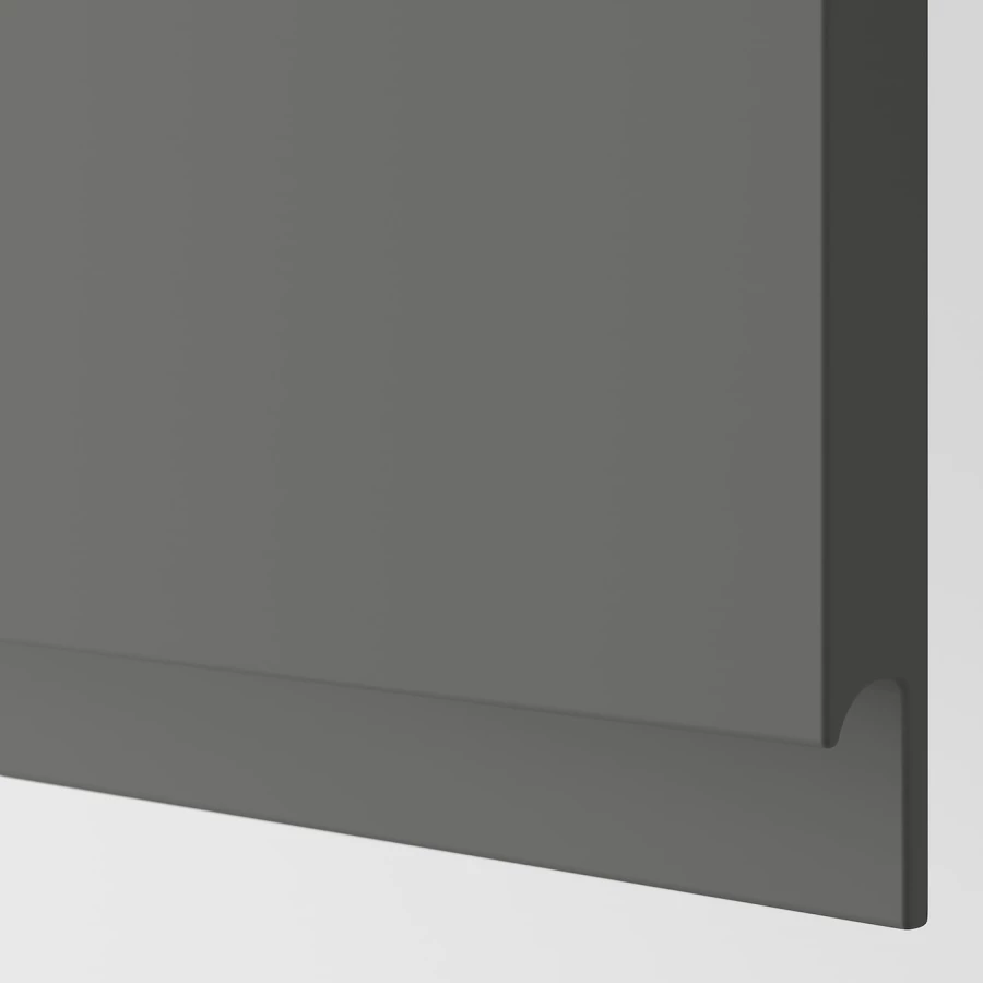 Высокий шкаф - IKEA METOD/MAXIMERA/МЕТОД/МАКСИМЕРА ИКЕА, 240х60х60 см, белый/темно-серый (изображение №2)