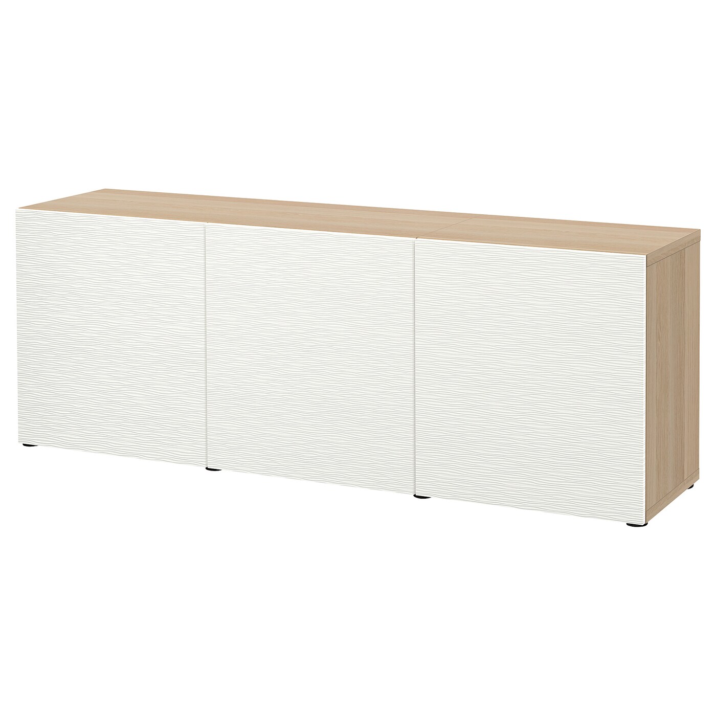 Комбинация для хранения - BESTÅ/ BESTА IKEA/ БЕСТА/БЕСТО ИКЕА, 180х65 см, белый/бежевый