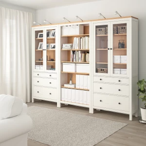 Второе фото. Комбинация для хранения - IKEA HEMNES/ ХЕМНЕС ИКЕА, 197x270 см, белый