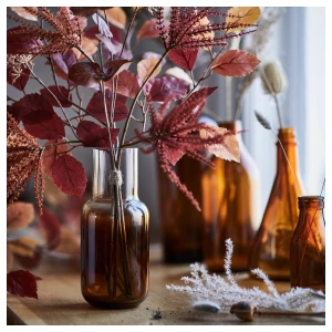 Второе фото. Ваза IKEA HÖSTAGILLE/ХЁСТАГИЛЛЕ ИКЕА, 21 см, коричневый