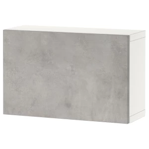 Навесной шкаф - IKEA BESTÅ/BESTA, 60x22x38 см, серый, БЕСТО ИКЕА