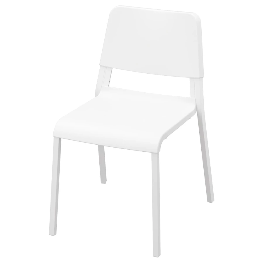 Стул - IKEA TEODORES,80х46х54 см,  пластик белый, ТЕОДОРЕС ИКЕА (изображение №1)