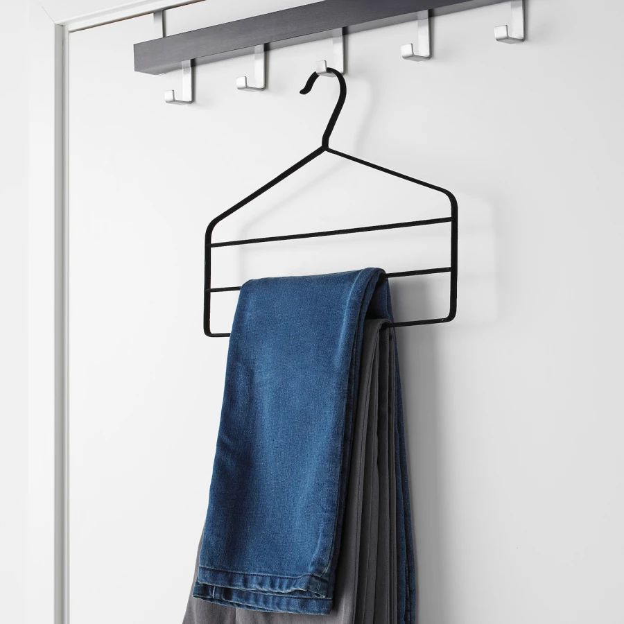 Вешалка для одежды - STRYKIS IKEA/ СТРЮКИС ИКЕА, 37 см, черный (изображение №3)