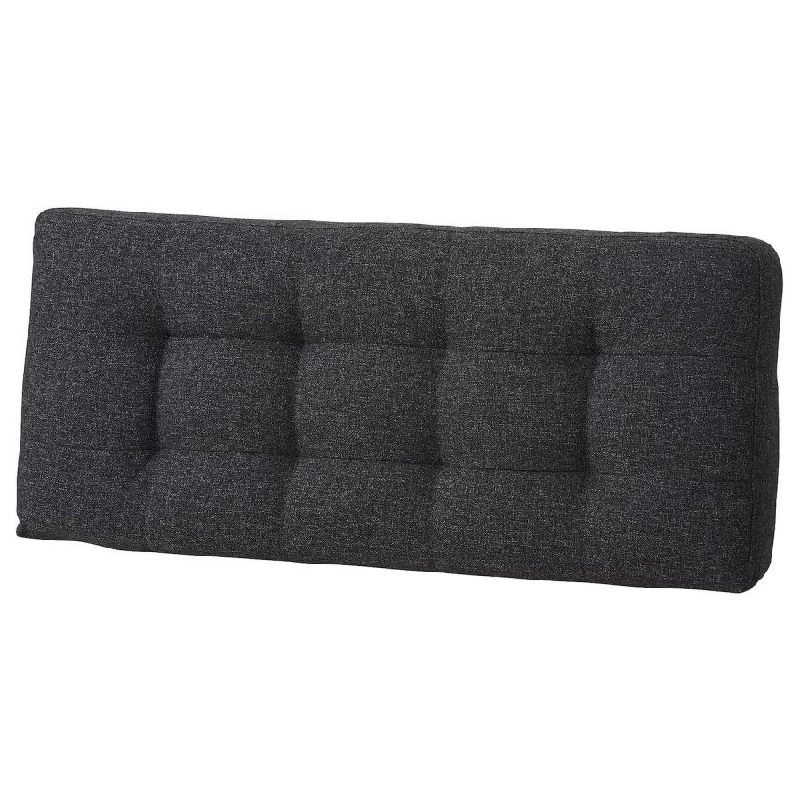Подушка спинки 3-местного дивана - IKEA LANDSKRONA/ЛАНДСКРОНА ИКЕА, 40х16х92 см, черный (изображение №3)
