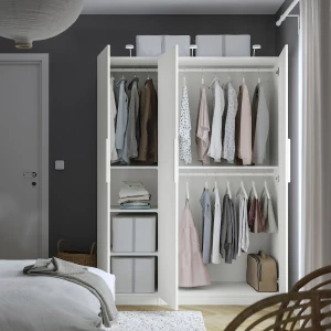 Второе фото. Гардероб - IKEA PAX/FORSAND/ПАКС/ФОРСАНД ИКЕА, 150x60x201 см, белый