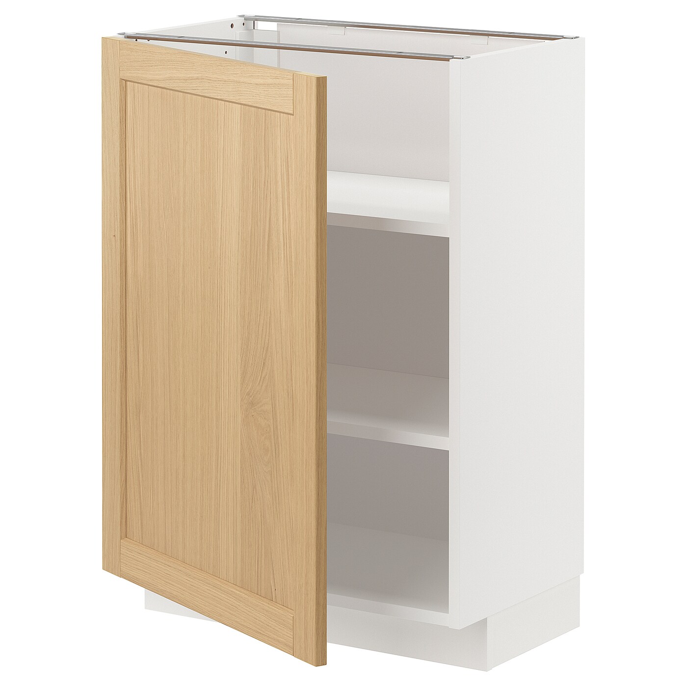 Напольный шкаф - METOD IKEA/ МЕТОД ИКЕА,  60х37 см, белый/под беленый дуб