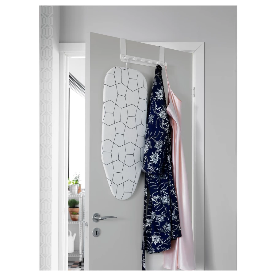 Вешалка на дверь - ENUDDEN IKEA/ ЭНУДДЭН ИКЕА, 35x13 см, белый (изображение №3)