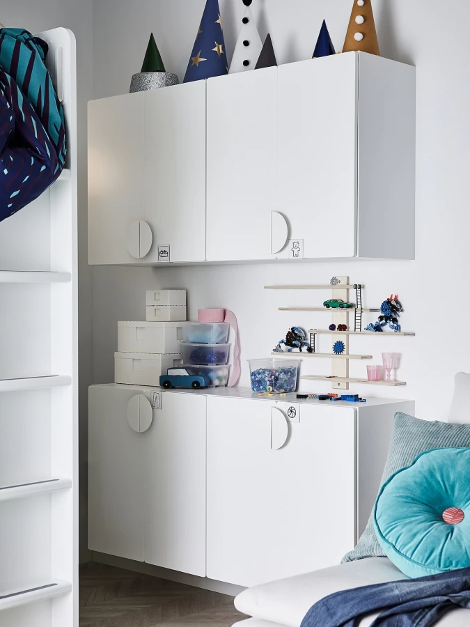 Шкаф детский - IKEA SMÅSTAD/SMASTAD,  60x30x60 см, белый/серый, СМОСТАД ИКЕА (изображение №4)