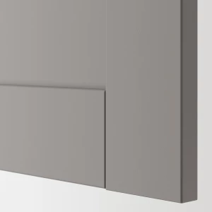 Шкаф под умывальник с 2 дверцами - ENHET / TVÄLLEN IKEA/ЭНХЕТ/ТВЕЛЛЕН ИКЕА,  84х65 см, серый/белый