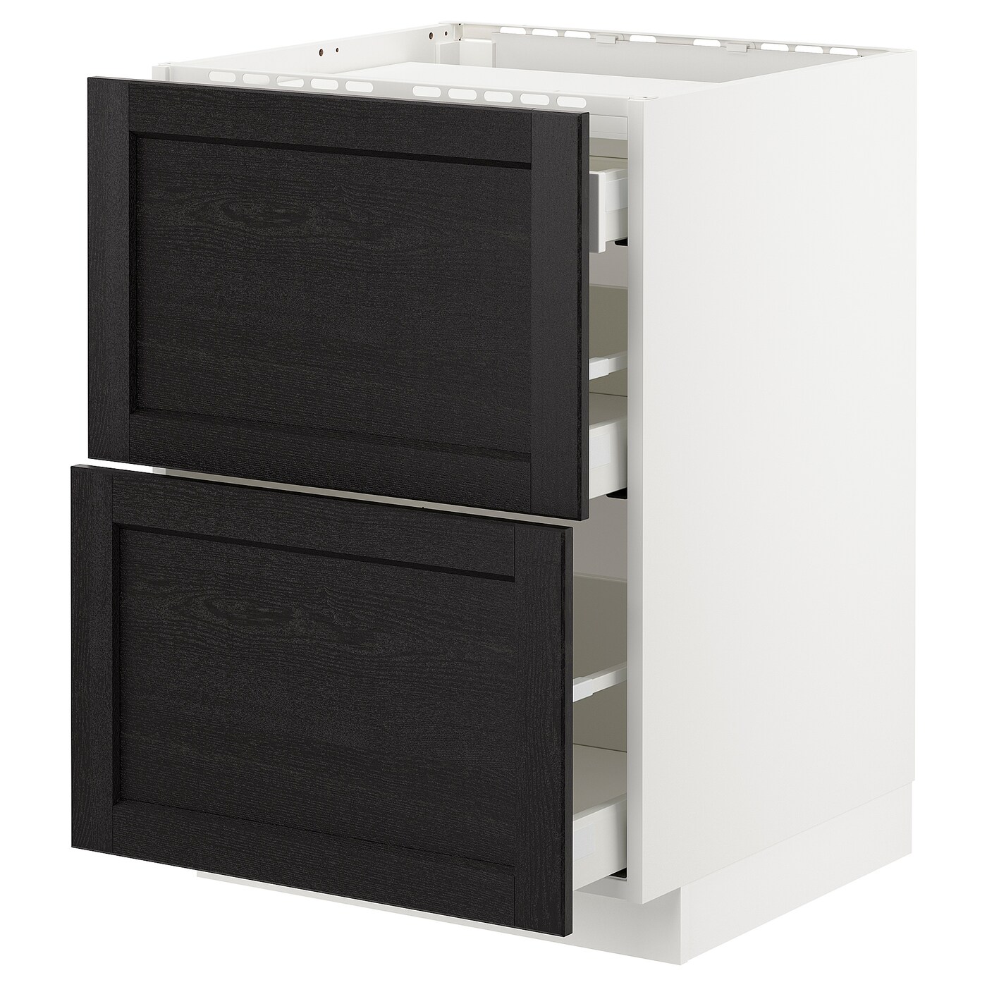 Напольный шкаф  - IKEA METOD MAXIMERA, 88x61,8x60см, белый/черный, МЕТОД МАКСИМЕРА ИКЕА