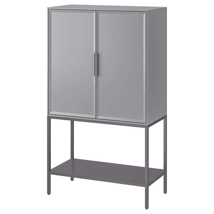 Шкаф - TULLSTORP IKEA/ ТАЛЛСТОРП  ИКЕА, 126х73 см, серый (изображение №1)