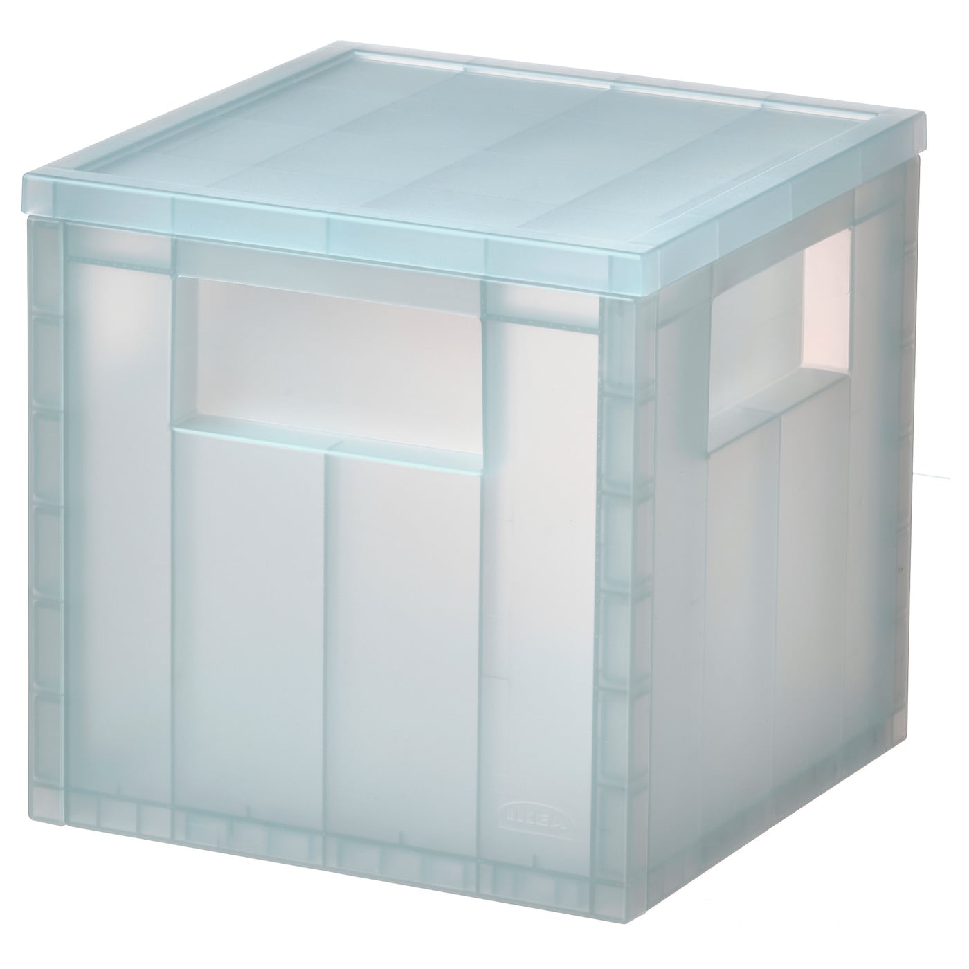 Коробка с крышкой - PANSARTAX IKEA/ ПАНСАРТАКС  ИКЕА, 16,5х16,5 см, голубой