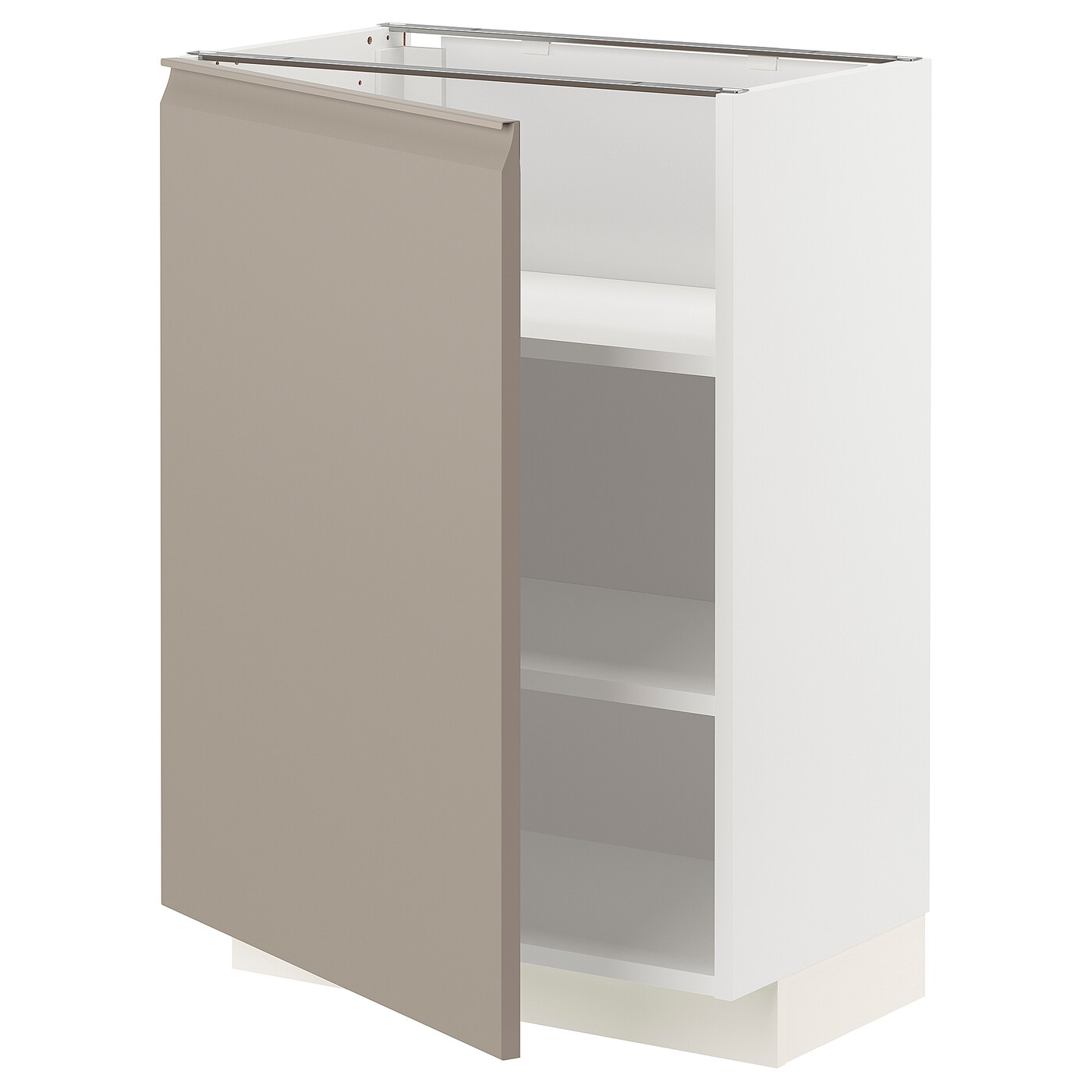 Напольный шкаф - IKEA METOD, 88x39x60см, белый/темно-бежевый, МЕТОД ИКЕА